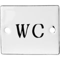 Emaljskylt WC