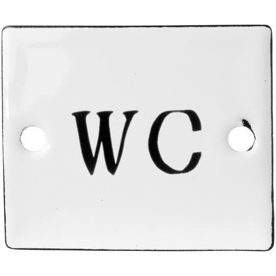 Emaljskylt WC