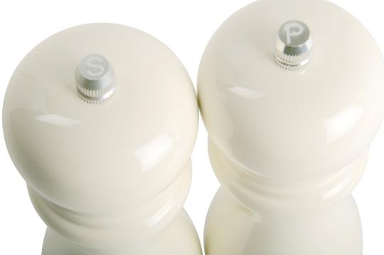 Salt- och pepparkvarn Creme/Vit