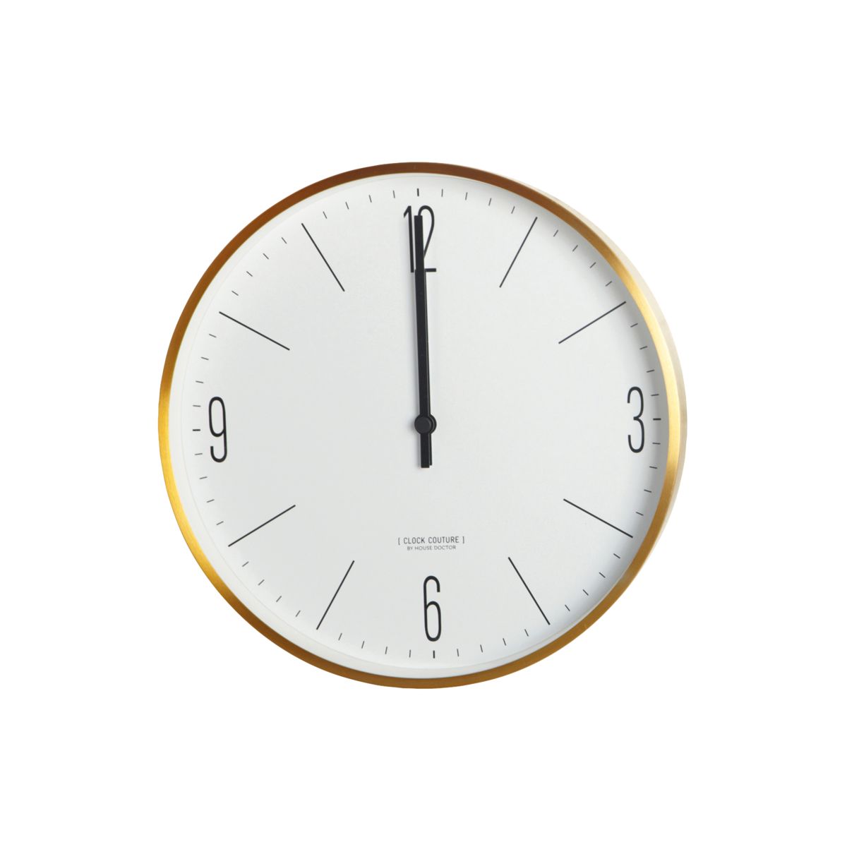 Väggur, Clock Couture, Vit/Guld, House Doctor