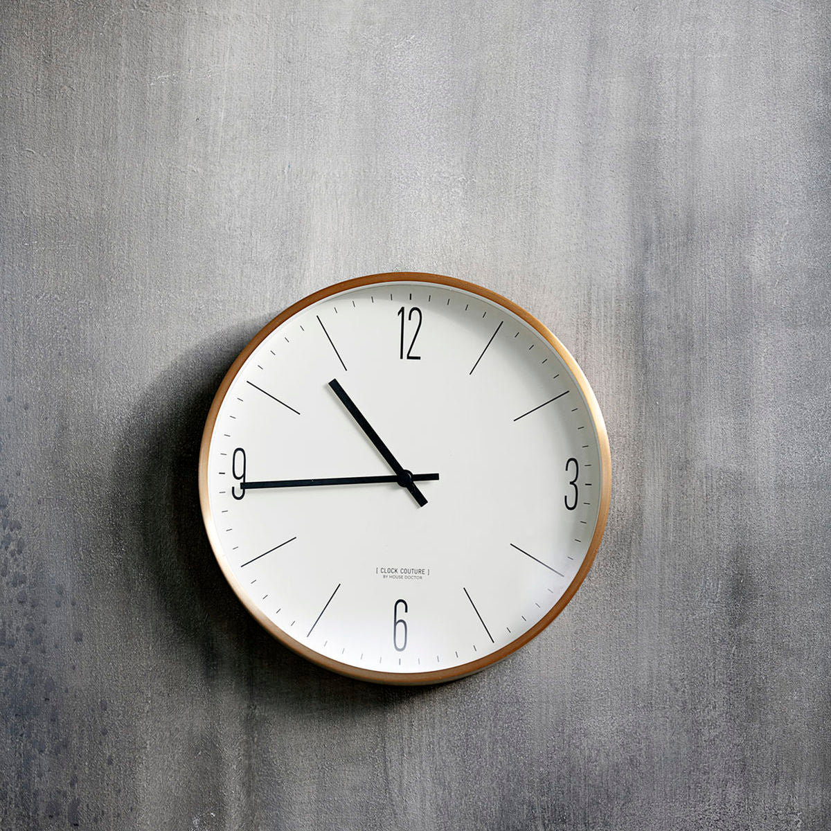 Väggur, Clock Couture, Vit/Guld, House Doctor
