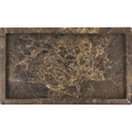 Deco bricka Brun