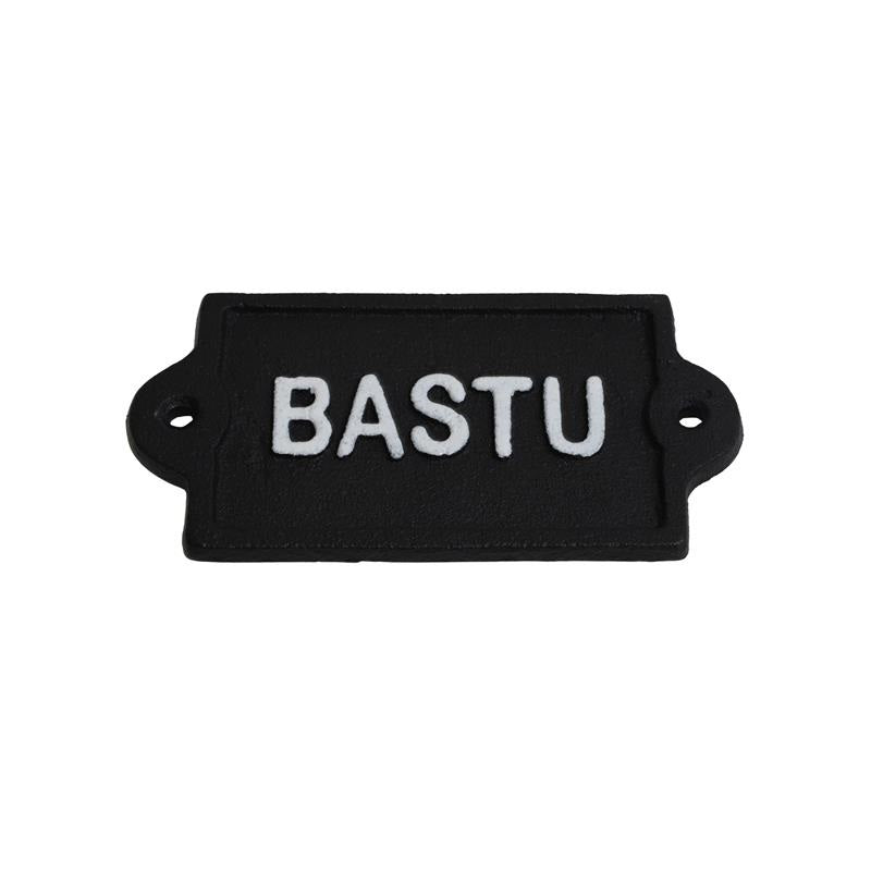 Gjutjärnsskylt Bastu