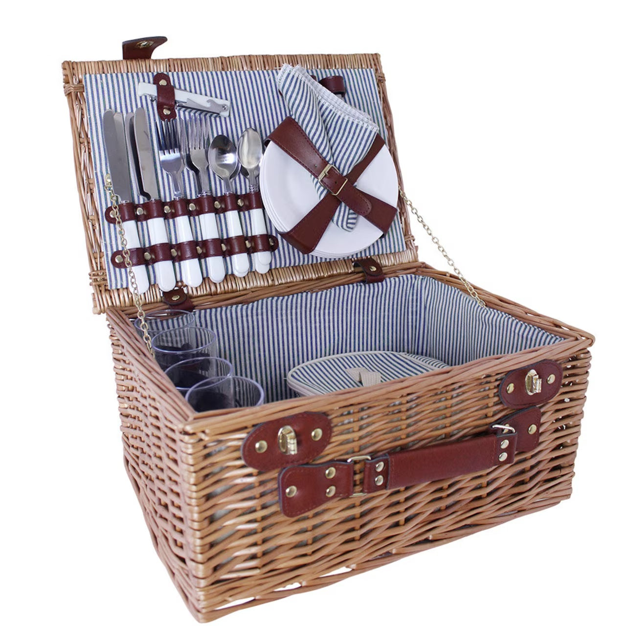 Picknickkorgset Blåvik Stor Blå