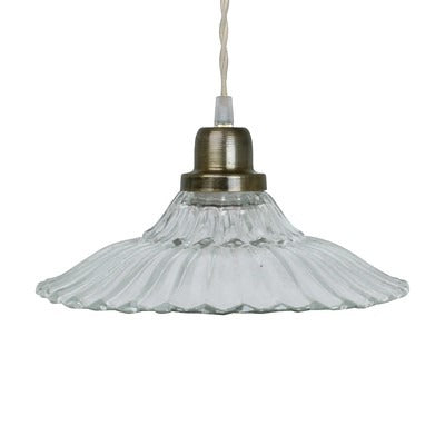 Taklampa Gunilla bred, glas