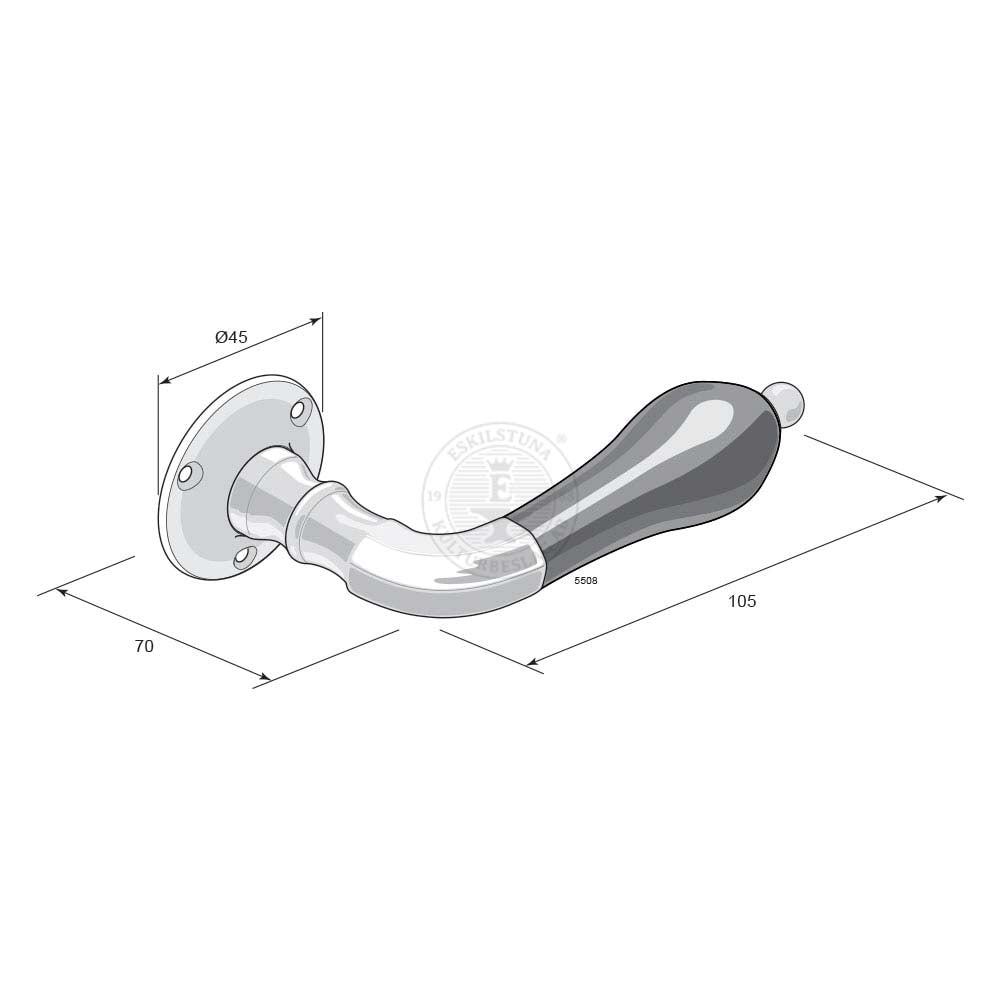 Dörrtrycke 5508AE N kompl m sk