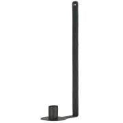 Väggljusstake svart