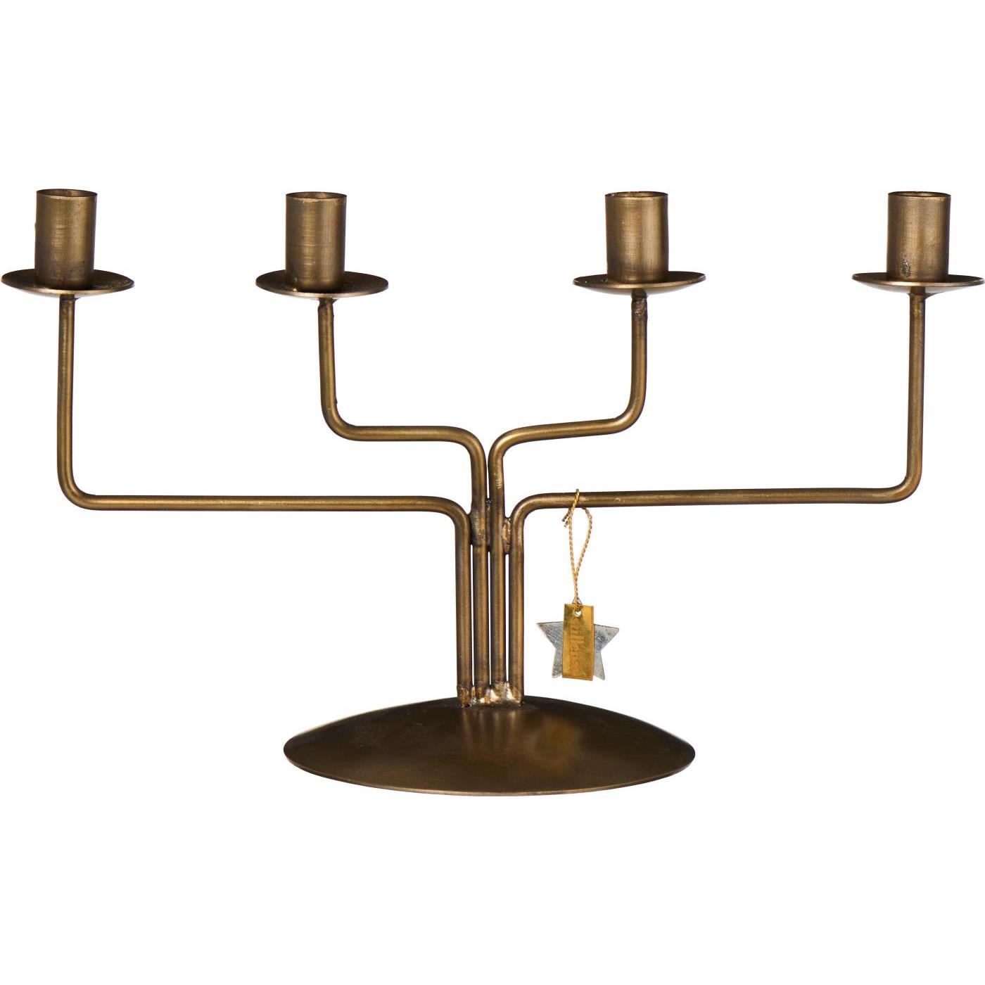 Ljusstake i metall – 4 ljus