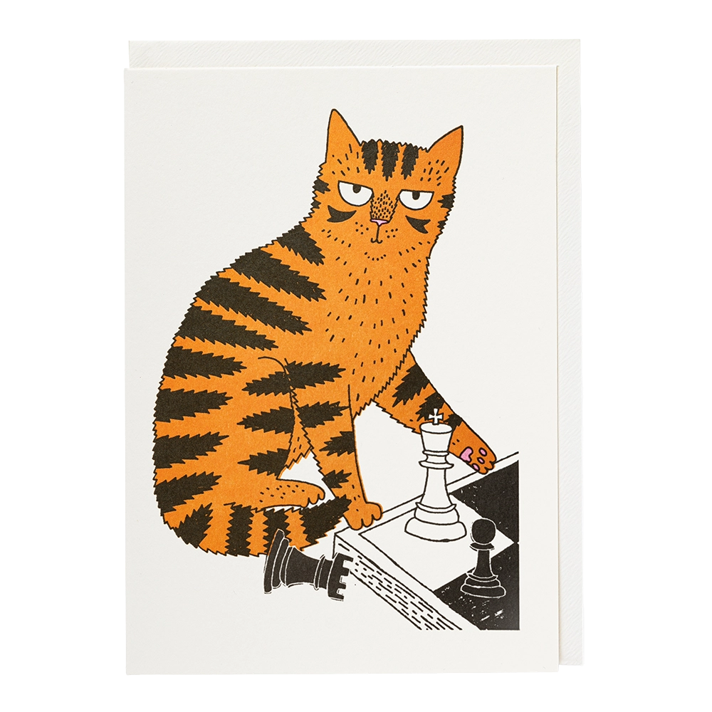 Kort Chess Playing Cat – Archivist
