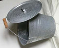 Askhink m. lock, 8-L, trähandtag