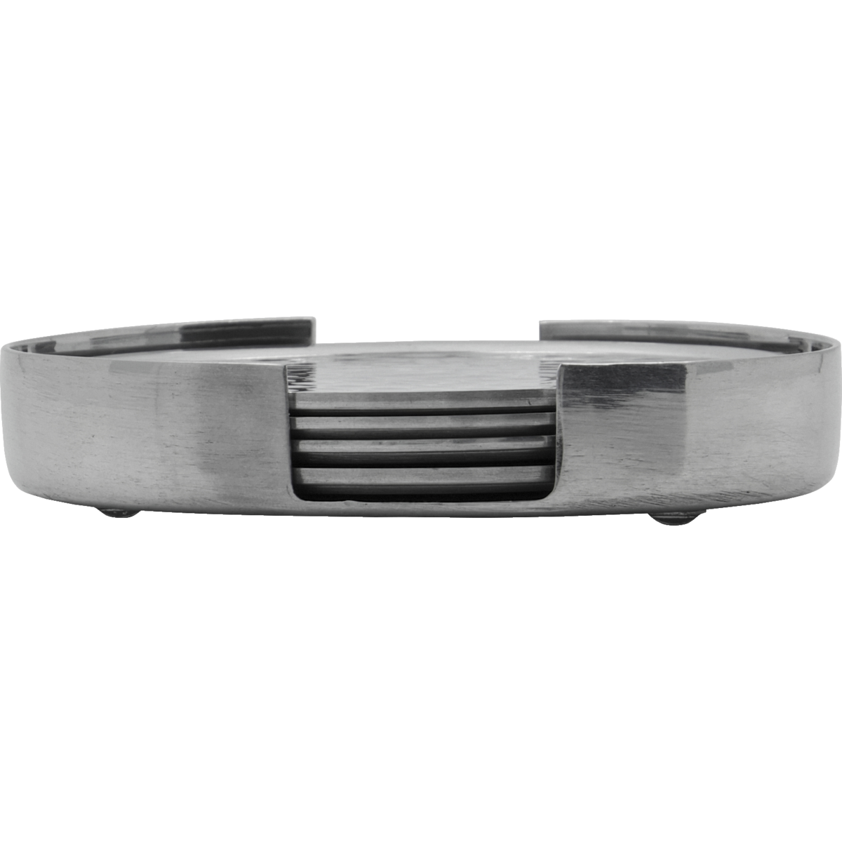 Glasunderlägg HDCoaster – Silver finish