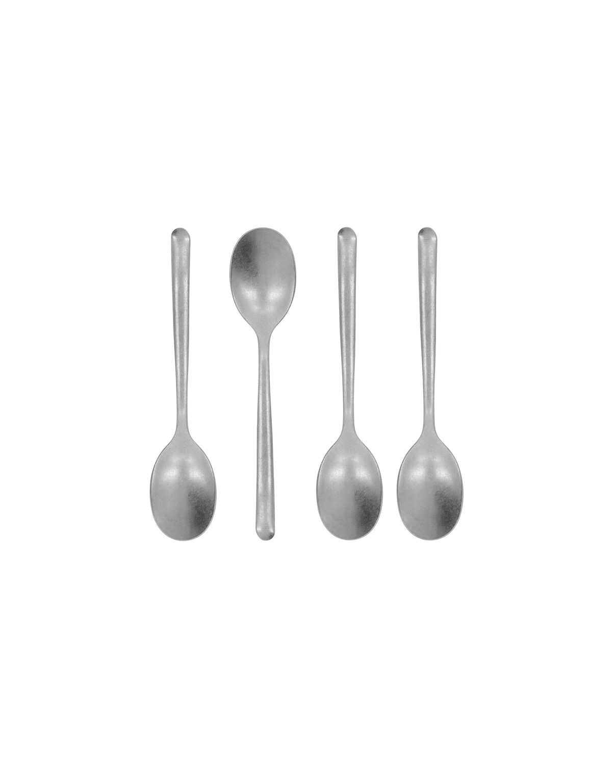 Teskedar antik silver 4-pack