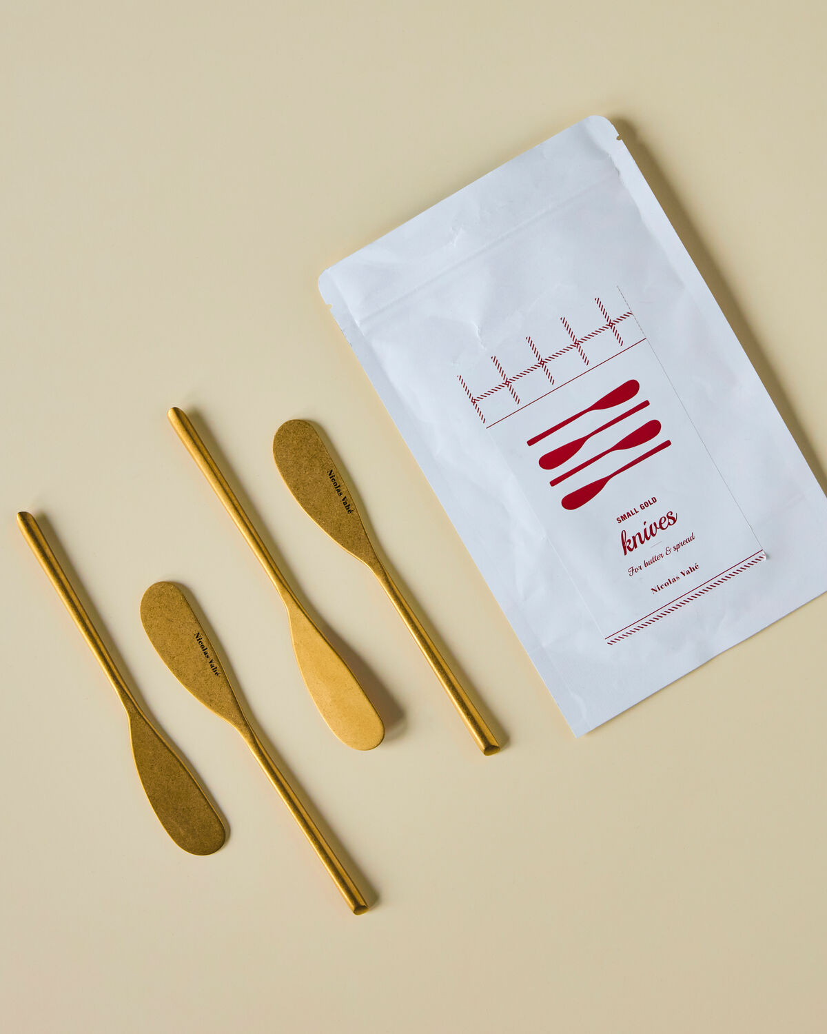 Smörknivar NVDaily – Antique Gold, 4-pack