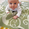 Ullfilt Lilla Snigel Baby Grön