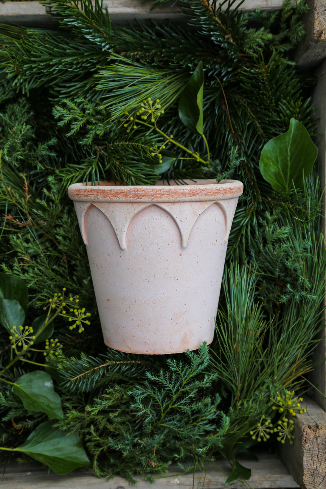 Kruka Elisabeth, The Queen, Terracotta Ljus, Bergs Potter