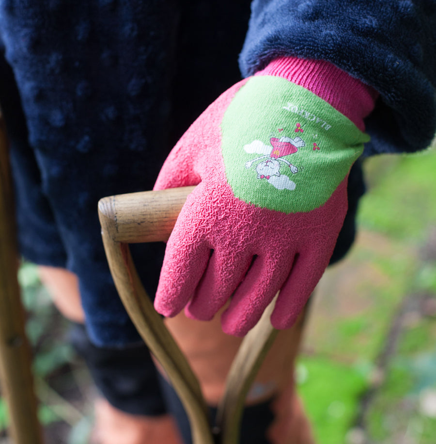 Barnhandske Country Rosa