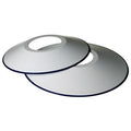 Emaljskärm, Vit, stor 30 cm