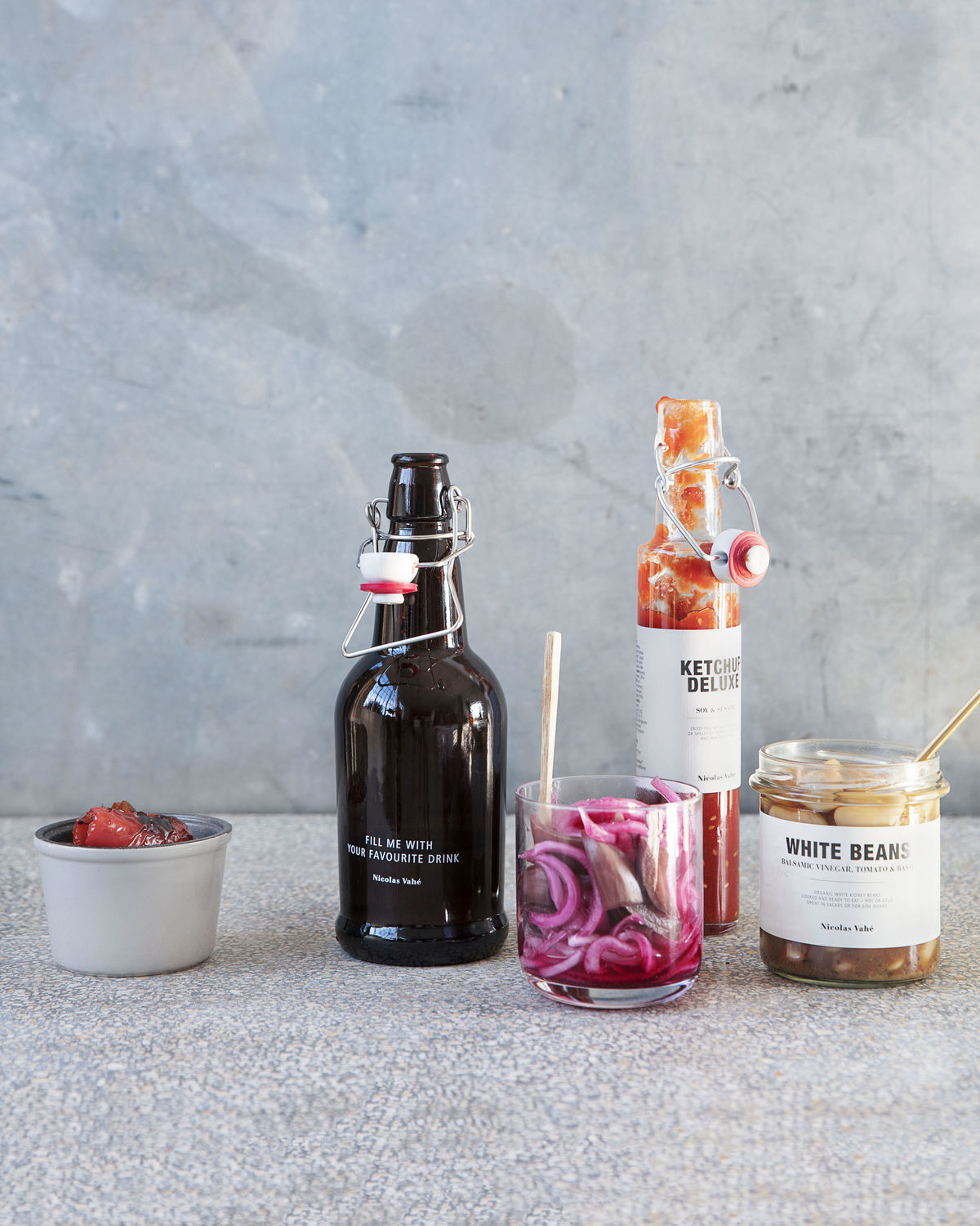 Glasflaska med patenkork, Brun, 480 ml