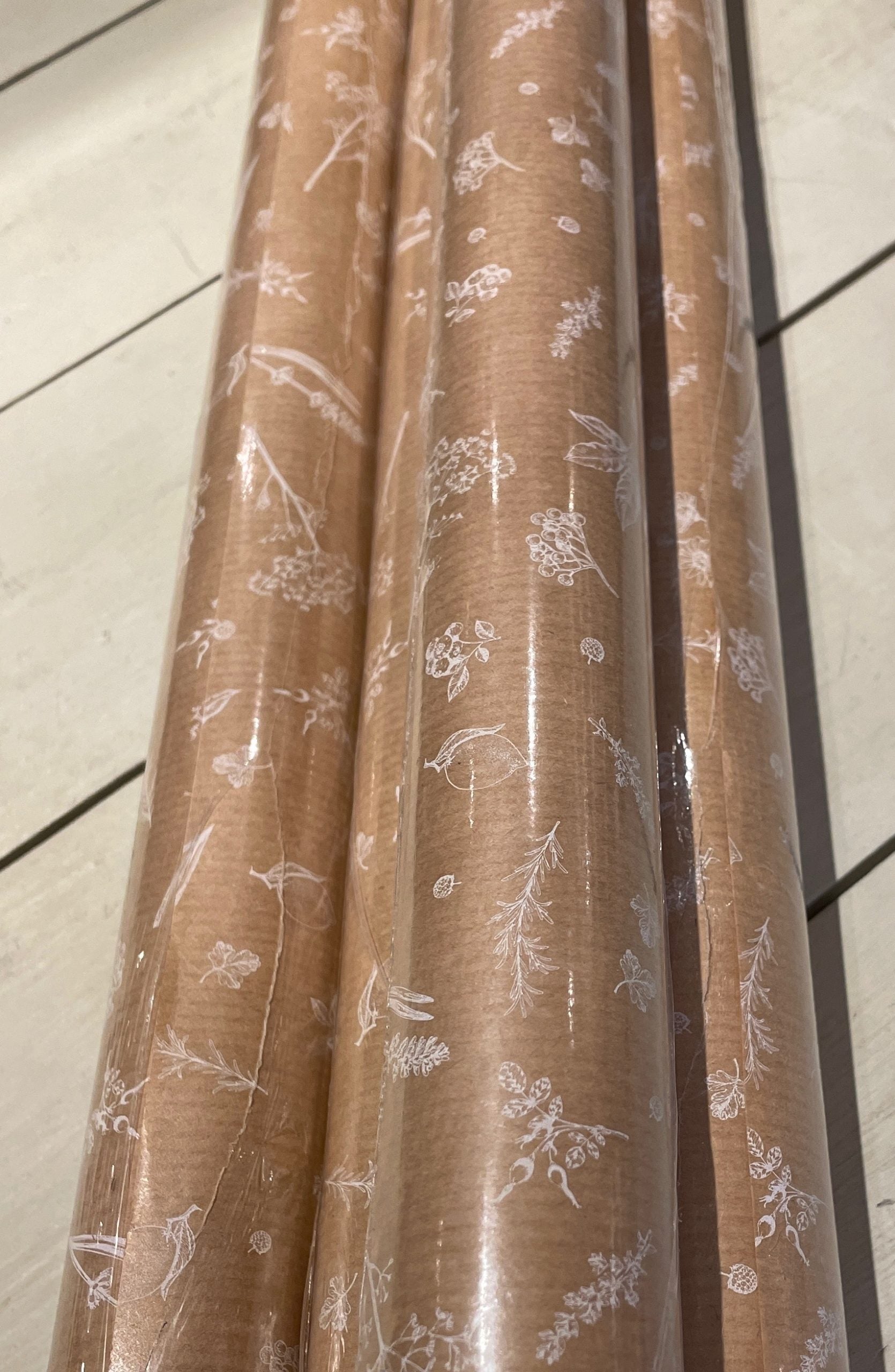 Presentpapper, blommigt