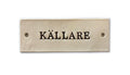 Källare – Handgjord keramikskylt