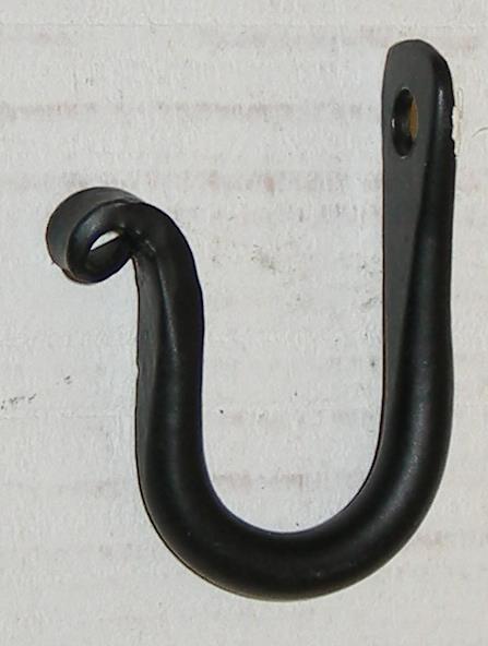 Väggkrok svart
