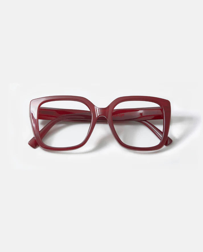 Läsglasögon OjeOje I – dark red