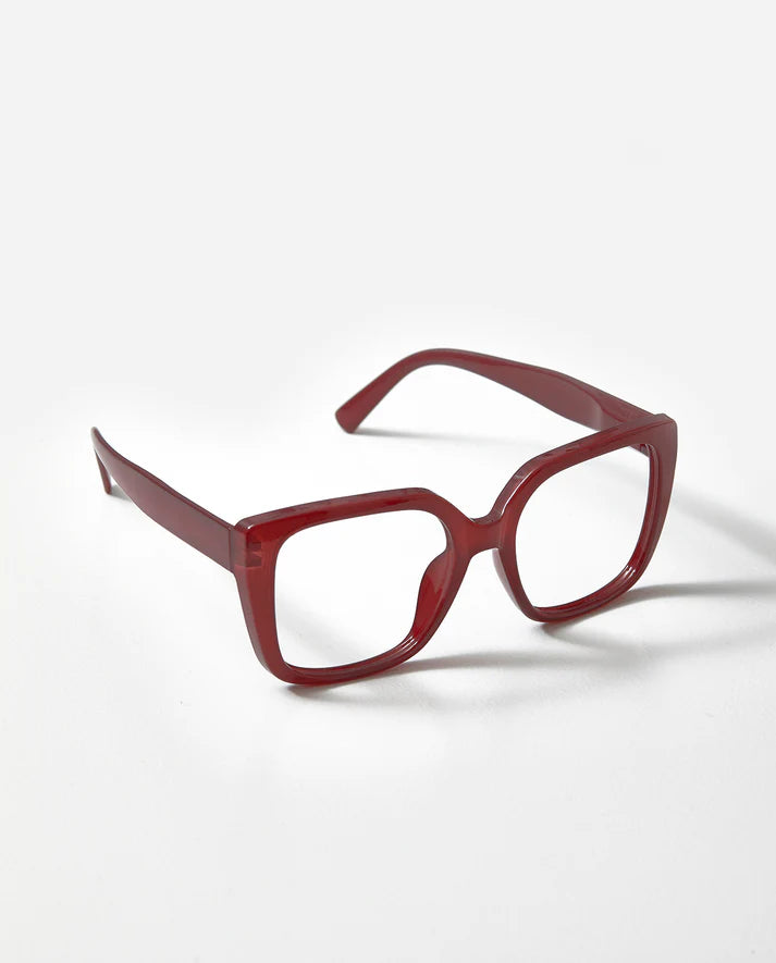 Läsglasögon OjeOje I – dark red