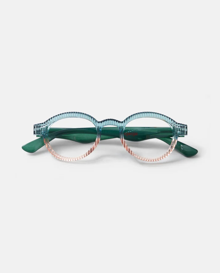 OjeOje K läsglasögon – Dark Green/Sand