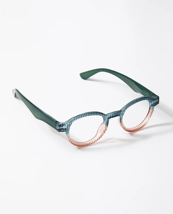 OjeOje K läsglasögon – Dark Green/Sand