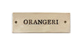 Orangeri – Handgjord keramikskylt