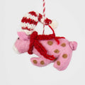 PIG WITH STRIPED CAP – Julhänge