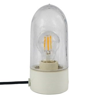 Porslinslampa rak vit, IP54