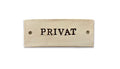 Privat – Handgjord keramikskylt