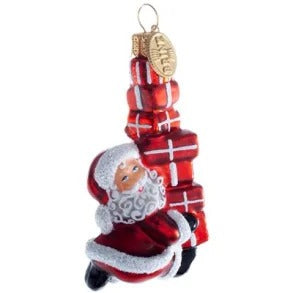 Julhänge Tomte med paket