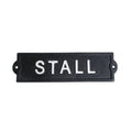 Skylt Stall 21x6 cm