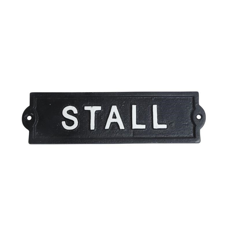 Skylt Stall 21x6 cm