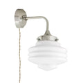 Vägglampa Valter Opal/Nickel