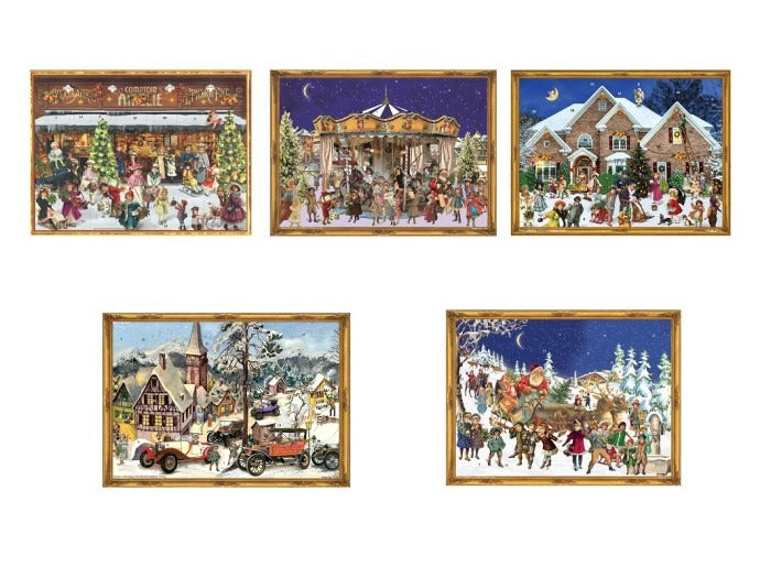 Adventskalender, Tomte med släde