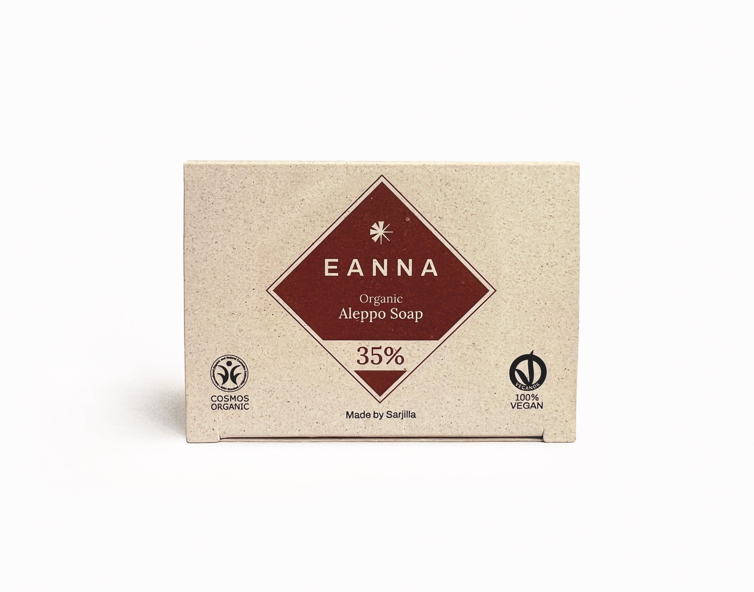 Tvål, Aleppo, 35%, Cosmos Organic, Eanna