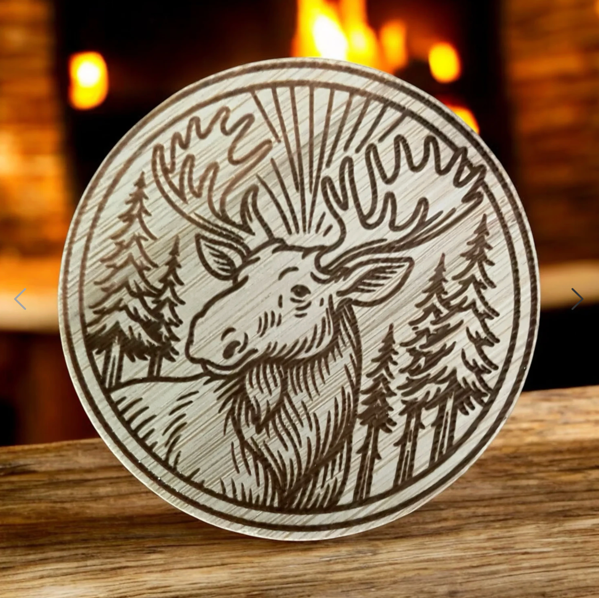 Kylskåpsmagnet Älg mörk med flasköppnare