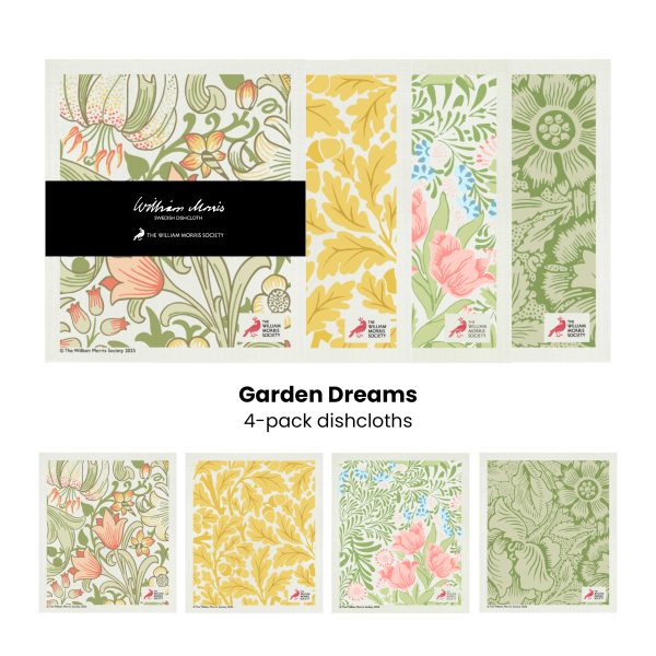 Disktrasa Willam Morris Garden Dreams 4-pack