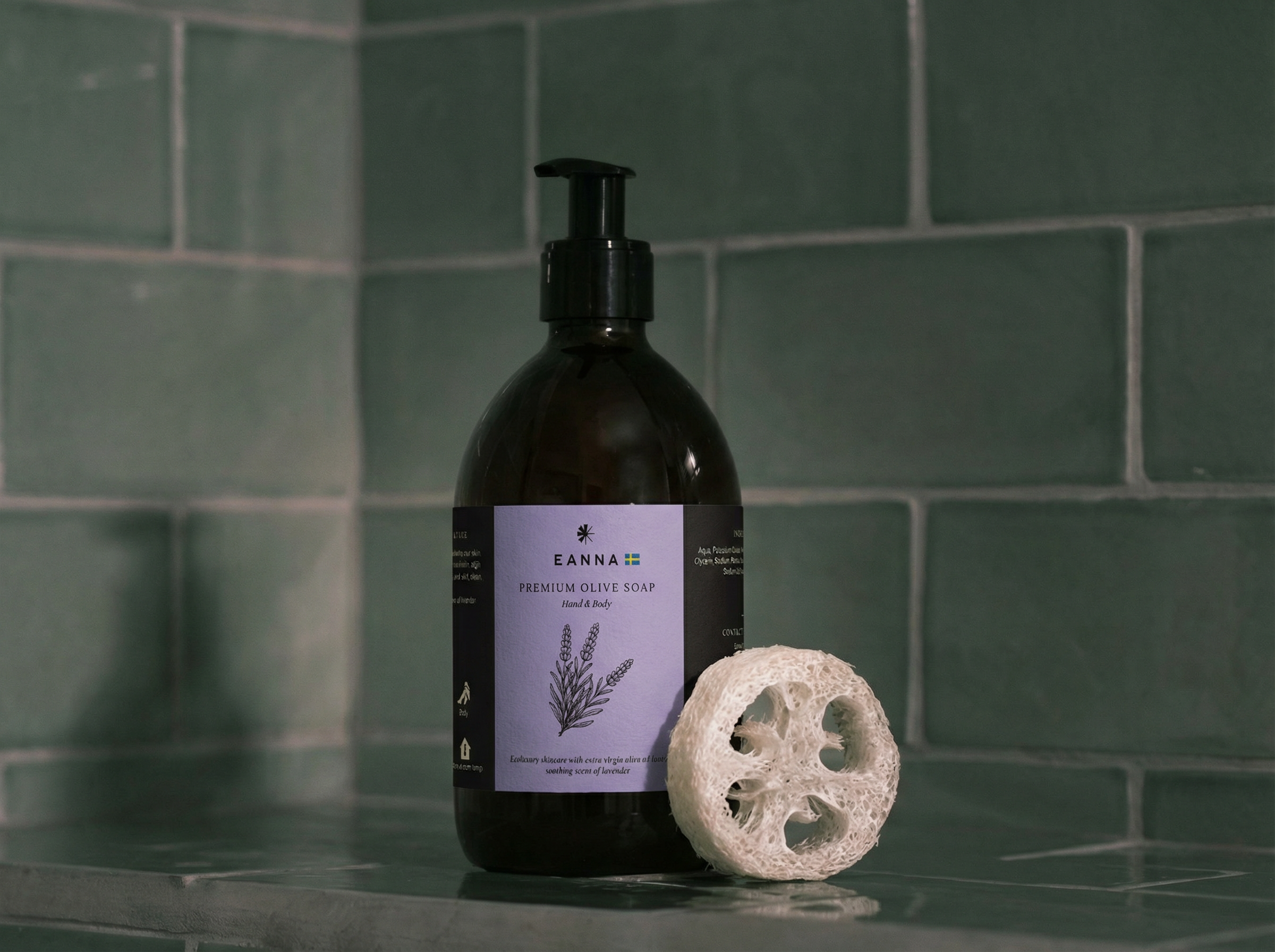 Eanna Flytande Premium Olivtvål Lavendel