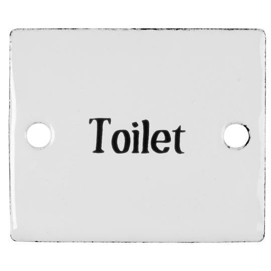 Emaljskylt Toilet IB Laursen