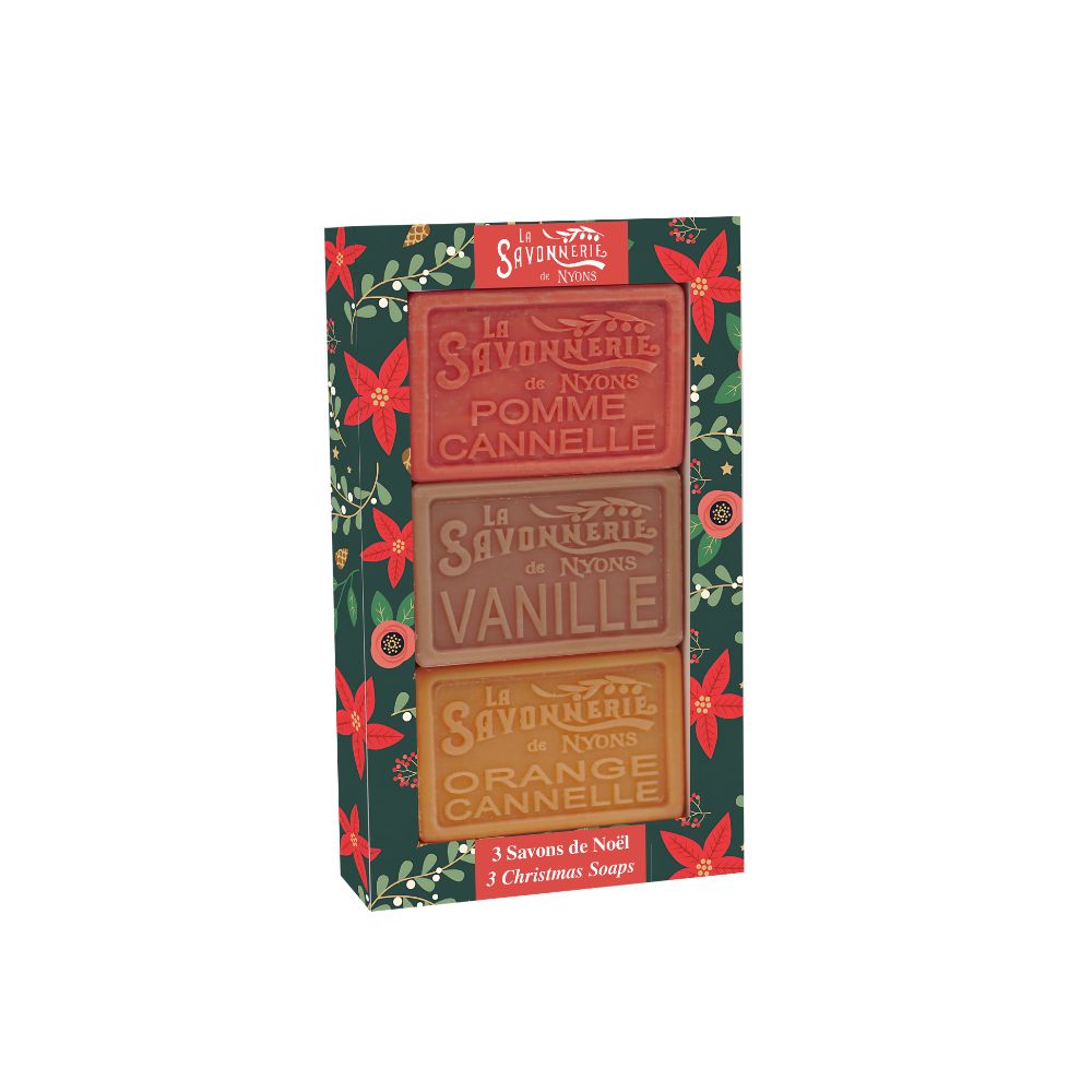 Presentförpackning Jultvålar Grön – 3 x 100 gr
