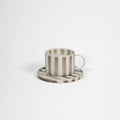 Kaffekopp med fat, Monica ,Beige