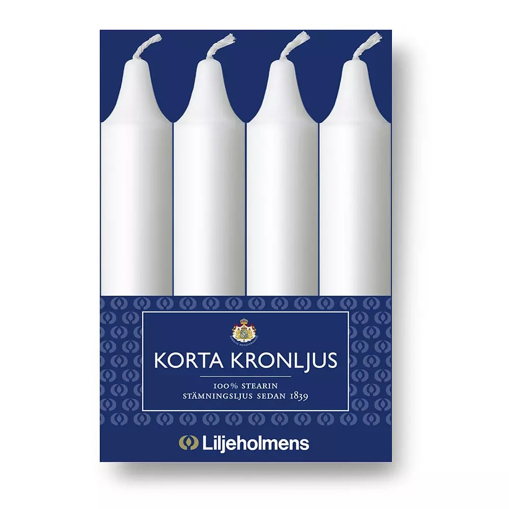 Korta Kronljus – Vit 135 mm)