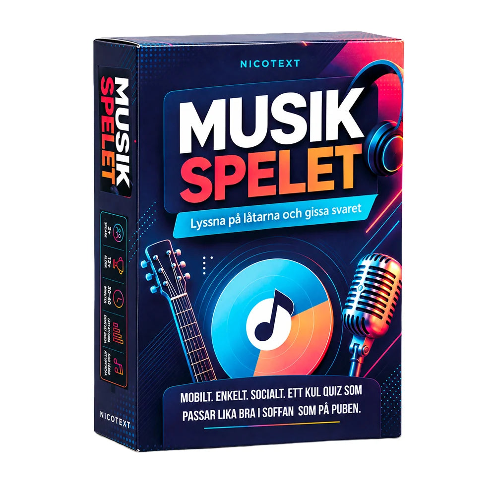 Musikspelet – Musikquiz från Nicotext
