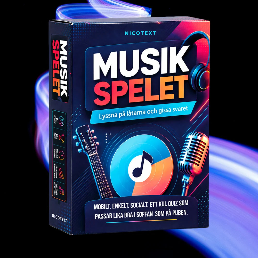 Musikspelet – Musikquiz från Nicotext