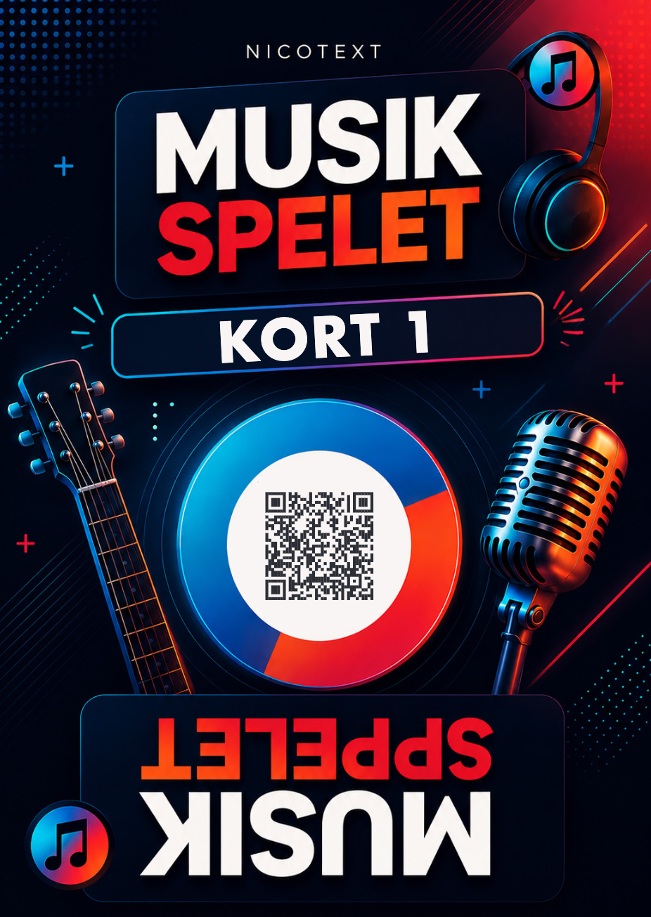 Musikspelet – Musikquiz från Nicotext