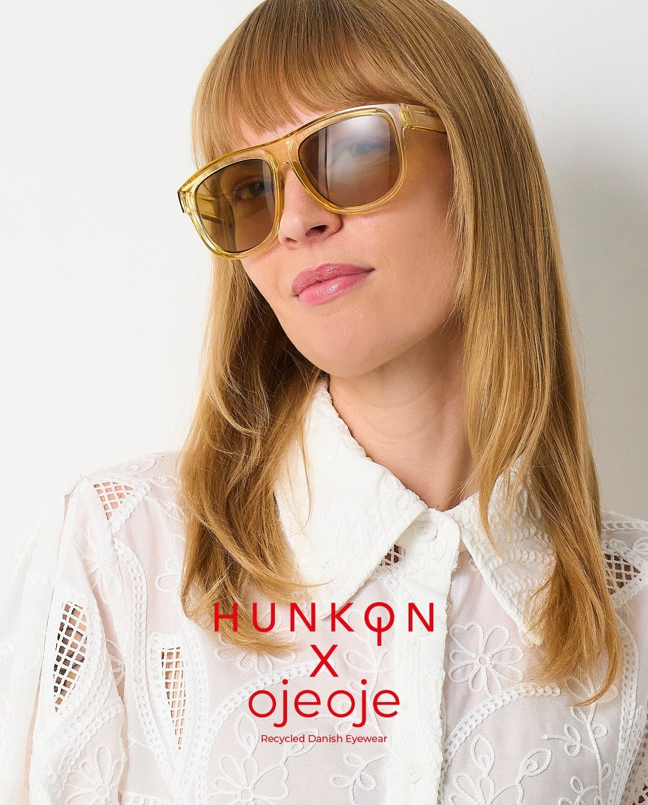 Solglasögon OjeOje L – Yellow (Hunkøn x OjeOje)